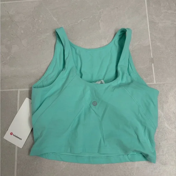 Lululemon Align High Neck Tank Crop Nulu Wild Mint Size 8 - Picture 7 of 11